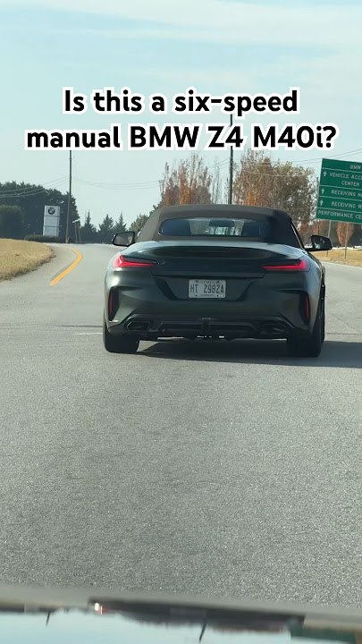 This is the BMW Z4 M40i with a six-speed manual. A dream come true!