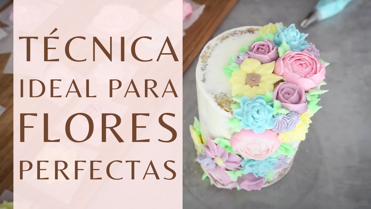 Cómo hacer Flores con Buttercream (Crema de Mantequilla) - Tutorial de Decoración en Pastelería!