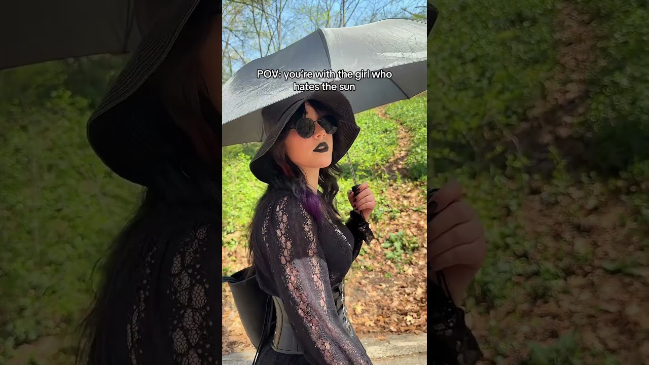 POV: the Girl Who Hates the Sun☀️ #vampire #real #relatablecontent #relatable #skit #funny #goth