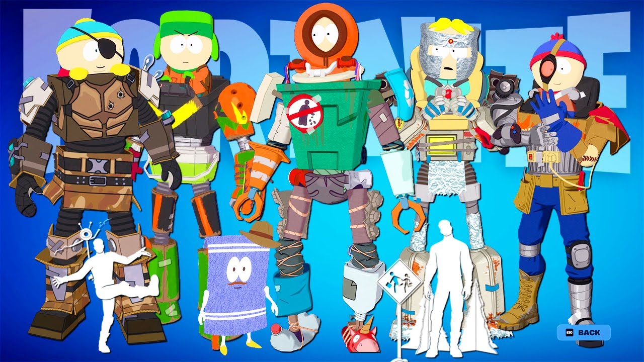 South Park Takes Over Fortnite! All Skins, Emotes & Cosmetics