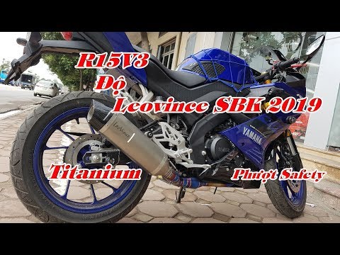 Video R15V3 độ Pô leovince SBK Cổ full titanium | Cận cảnh... - youtube