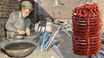 How This 70-Year-Old Man Is Making Pickaxe In a Small Workshop