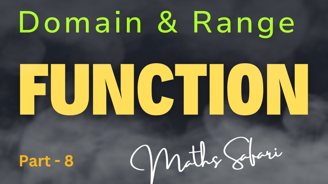 Finding the domain range of algebraic function simple and easy way