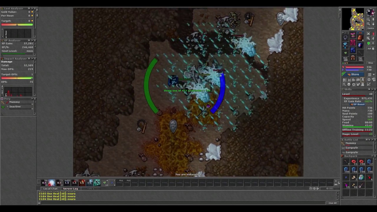 Tibia #33 [ Levels 40-41 / Magic 43 / Kazordoon Spike ]