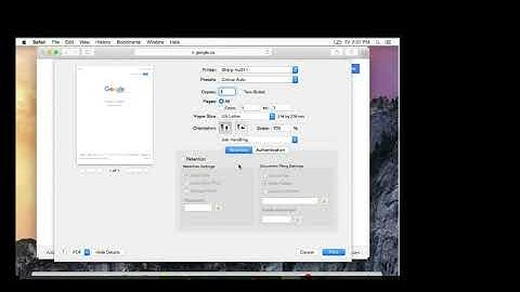 Printing with a Mac with user codes enabled on Sharp