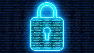 Abstract Binary Digital Padlock Computer Cyber Security Concept 4K Moving Wallpaper Background Loop