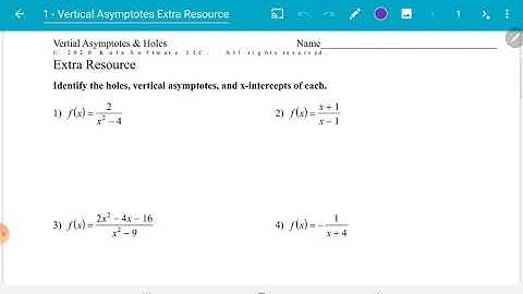 Vertical Asymptotes Video