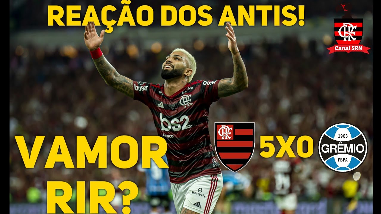 VAMOS RIR?  Gremistas reagindo a Flamengo 5X0 Grêmio
