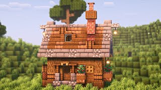 Minecraft: How to Build a Medieval Starter House I Easy Relaxing Tutorial