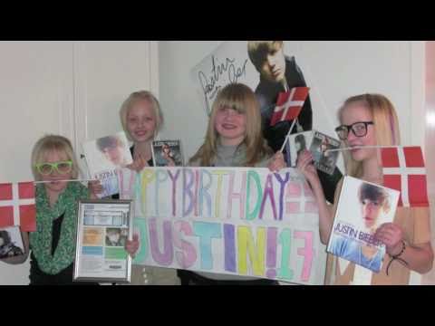 Happy Birthday Justin Bieber from Denmark!