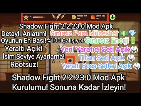 Shadow Fight 2 2.28.0 Mod Apk Kurulumu! Yaratıcı ve Özel Setler Açık!