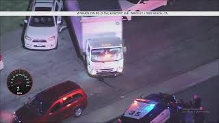 LIVE BOX TRUCK POLICE CHASE