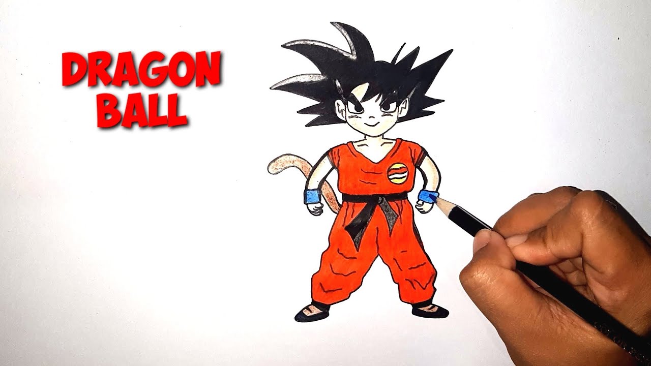 Cara menggambar kartun DRAGON BALL - YouTube