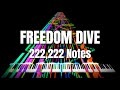 Black MIDI | Xi - FREEDOM DIVE↓ ~ 222,222 Notes