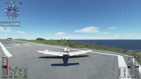 Shortest runway in the world dangerous Plane landing Juancho E  Yrausquin Microsoft Flight Simulator