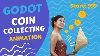Godot Coin Collecting Animation   Source Code  | GODOT SIMPLE TUTORIAL