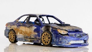 Subaru Impreza WRX STI  // Restoration Damaged Model Car 1:24