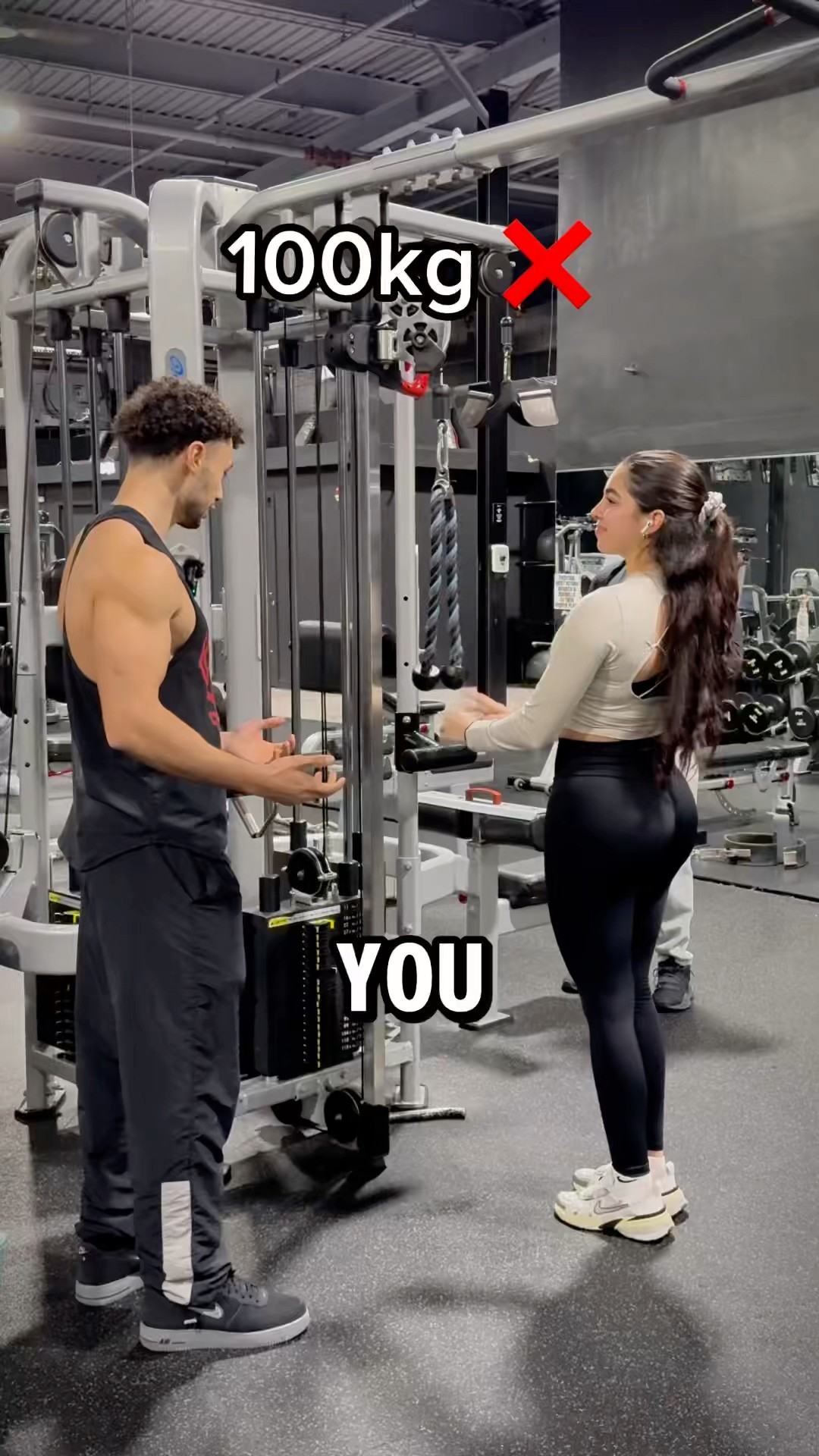 She thought she was stronger than a man?