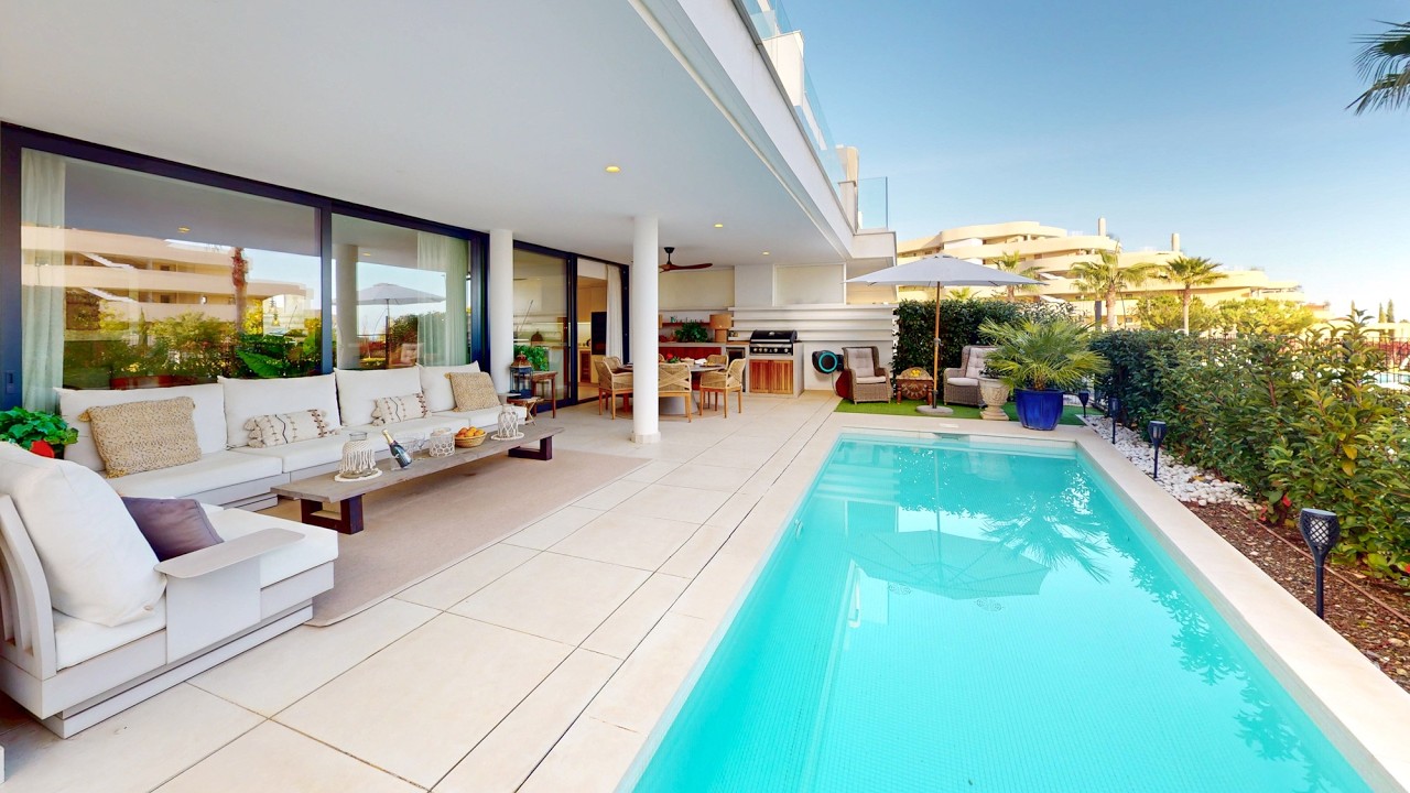 3-Bedroom Garden Residence, Private Heated Pool, large Terraces, 2 Garage Spaces & Storage