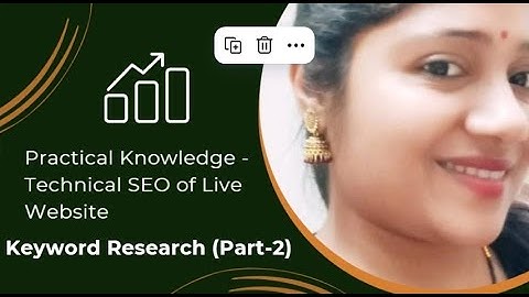 Technical SEO Optimization on Live Website - Keyword Research