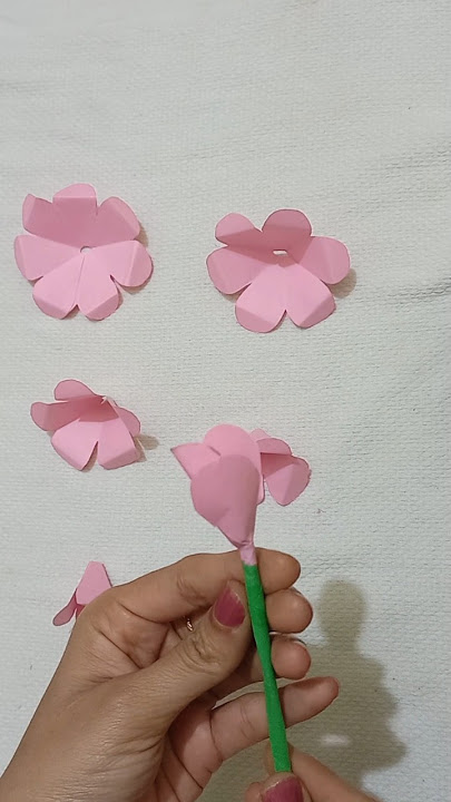 🌹 Easy Rose DIY #craftycookingqueens #simplecraftidea