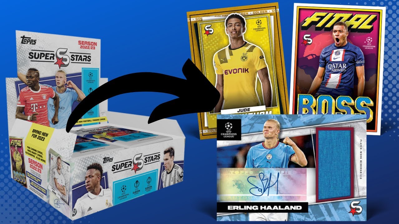 2022/23 Topps UEFA Superstars Soccer 9-Pack Blaster Box