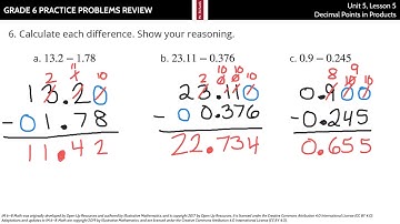 Grade 6, Unit 5, Lesson 5 Practice Problems