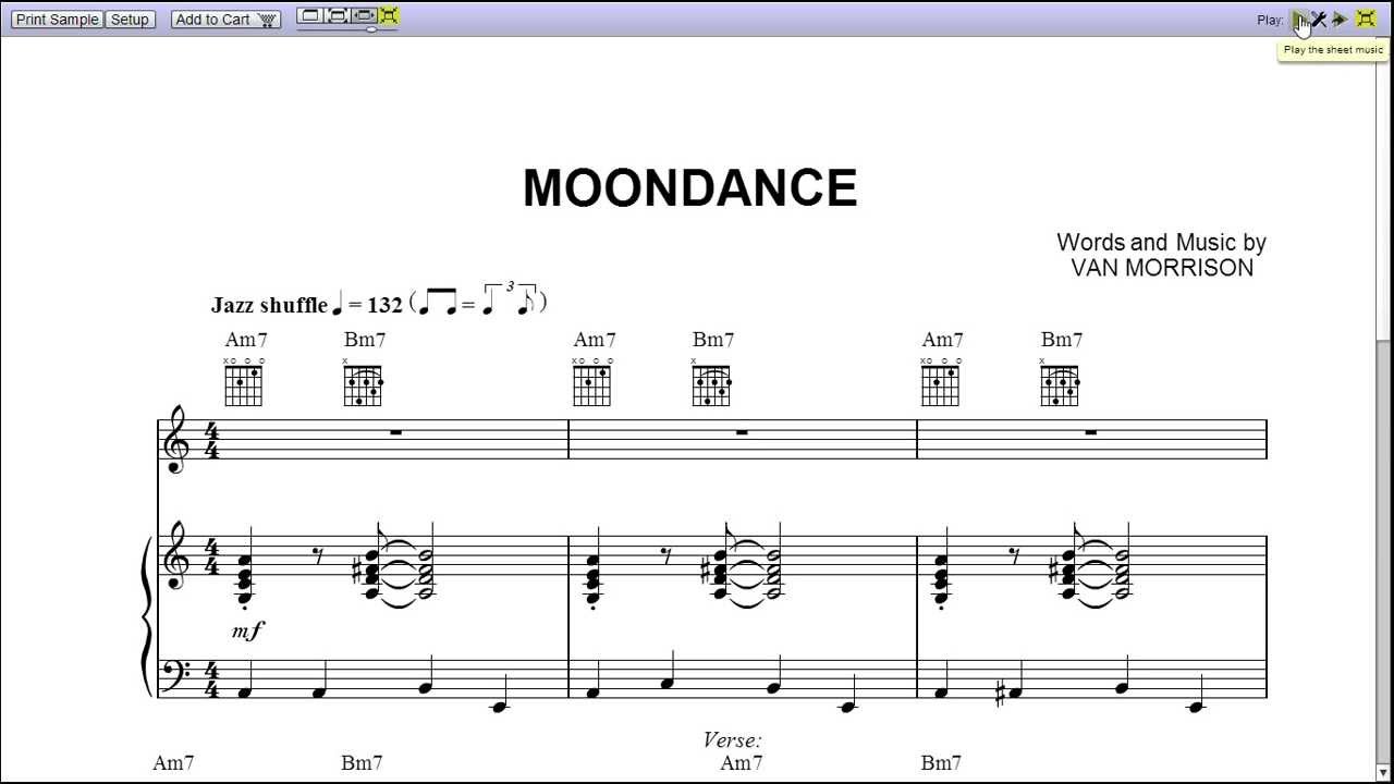 MOONDANCE CHORDS by Van Morrison Ultimate-GuitarCom