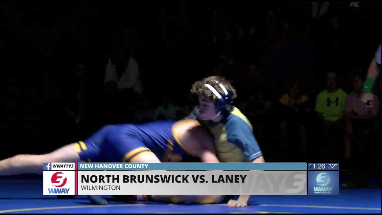 Laney wrestling runs away with dual win over North Brunswick YouTube