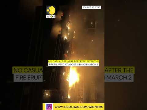 Fire rages at Hong Kong construction site I WION Shorts