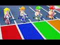 【スーパーマリオパーティ】ミニゲームピーチVsデイジーVsマリオVsルイージ(COM最強 たつじん)