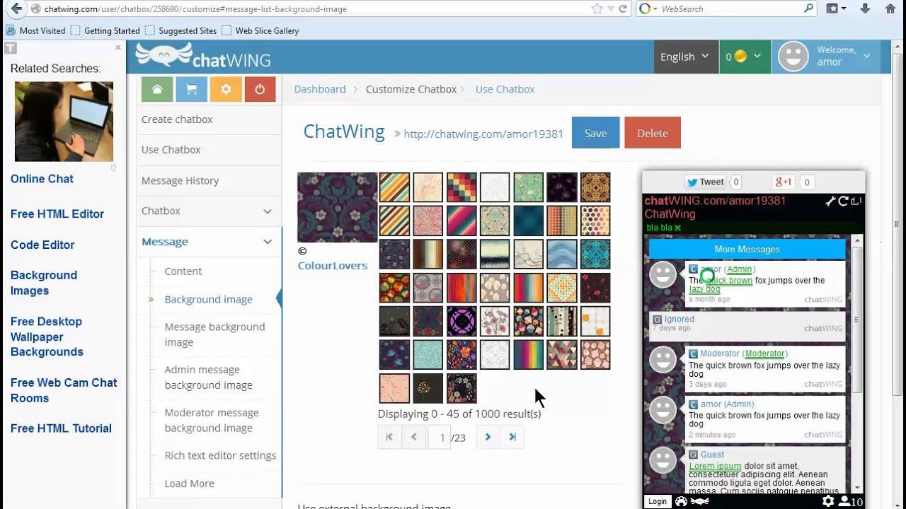 Chat room for web site Chat room for web site
