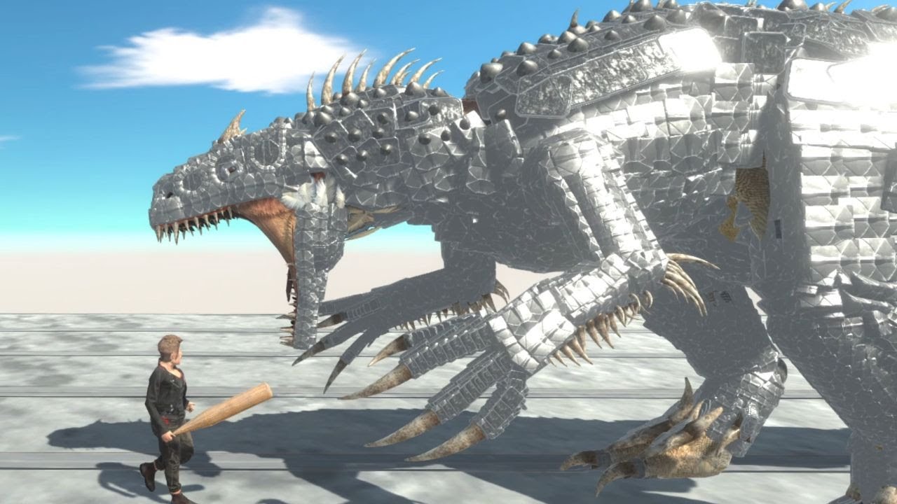 Indominus Rex vs ALL UNITS on Wobbly Building Animal Revolt Battle Simulator