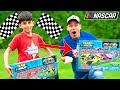 Jason Play Adventure Force Crash Racers in NASCAR Crash Circuit Tournament