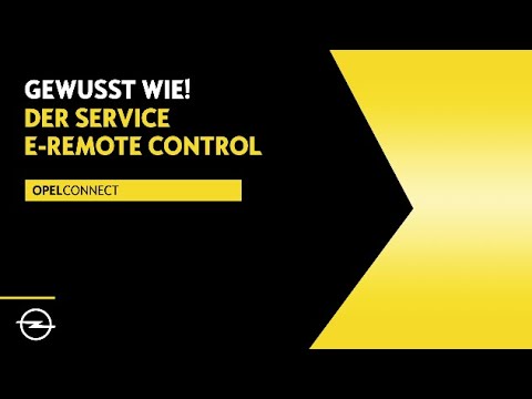 OpelConnect: Der Service E-Remote Control