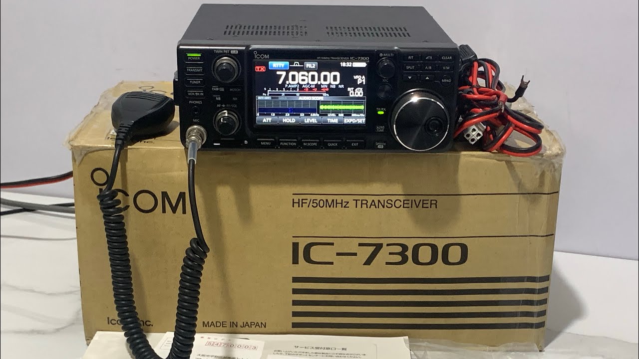 Icom IC-7300 HF/50 MHz 100W Open Duzbuk Komplit - YouTube