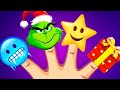 Finger family Família de dedo de Natal + Canción navideña para niños