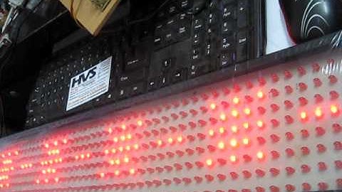 AT89S52 and GSM based LED scrolling notice board