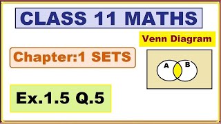 Ex. 1.5, (Q.5) Chapter: 1 Sets | NCERT Maths Class 11 | CBSE