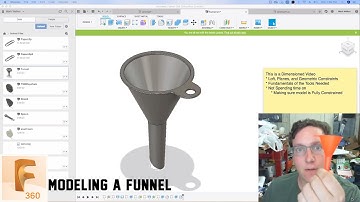 Fusion 360 - Modeling a Funnel