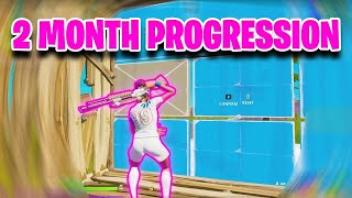 2 MONTH Fortnite Keyboard and Mouse Progression! (TIPS &amp; TRICKS)