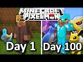 I Spent 100 DAYS On Minecraft Pixelmon (This is What Happened...)