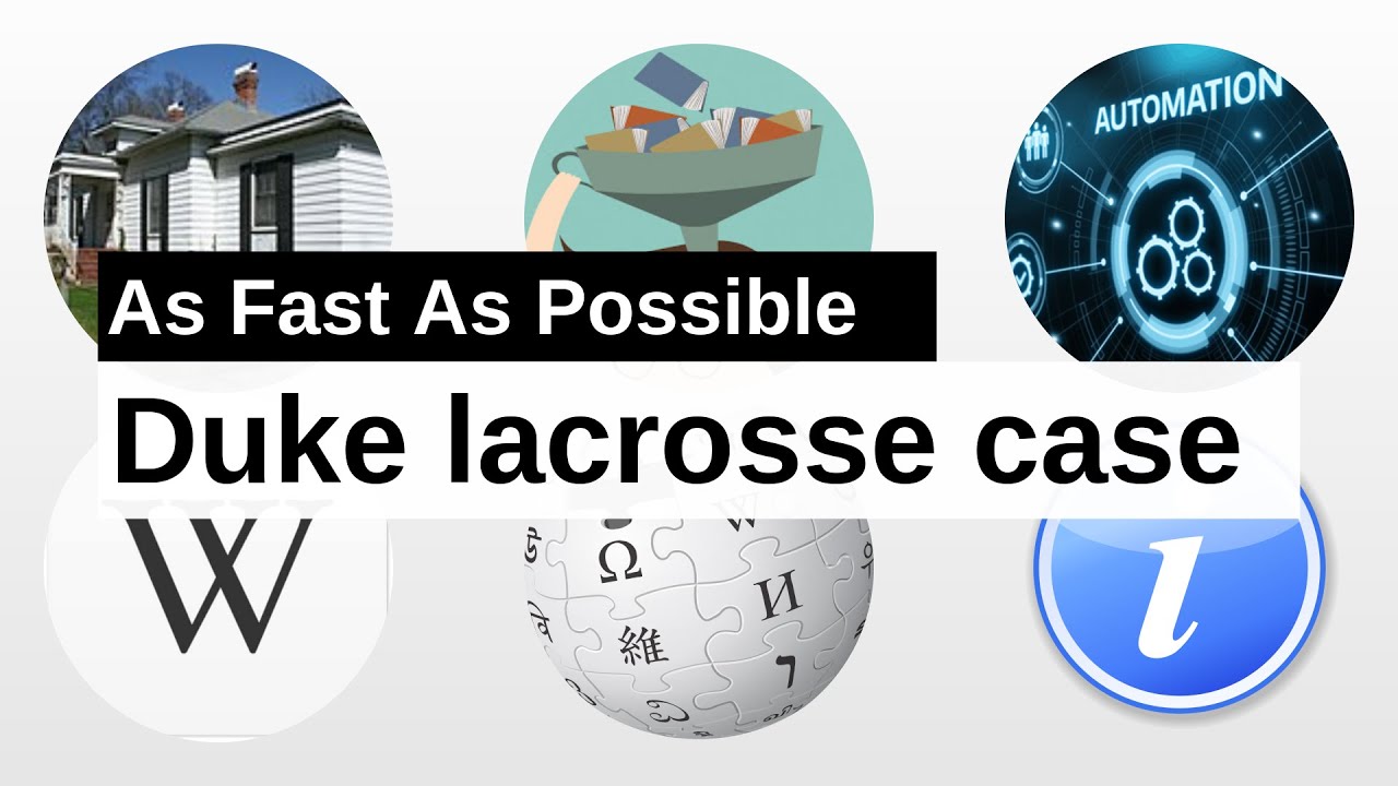Duke lacrosse case As Fast As Possible YouTube