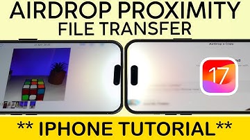 How to Airdrop File Using iPHone Proximity Sharing | iPhone Share Drop | iOS 17 2023