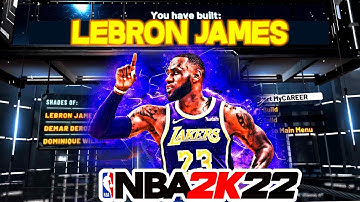 NBA 2K22 LEBRON JAMES BUILD is BROKEN! NEW DEMIGOD SMALL FORWARD BUILD is OVERPOWERED in NBA 2K22!