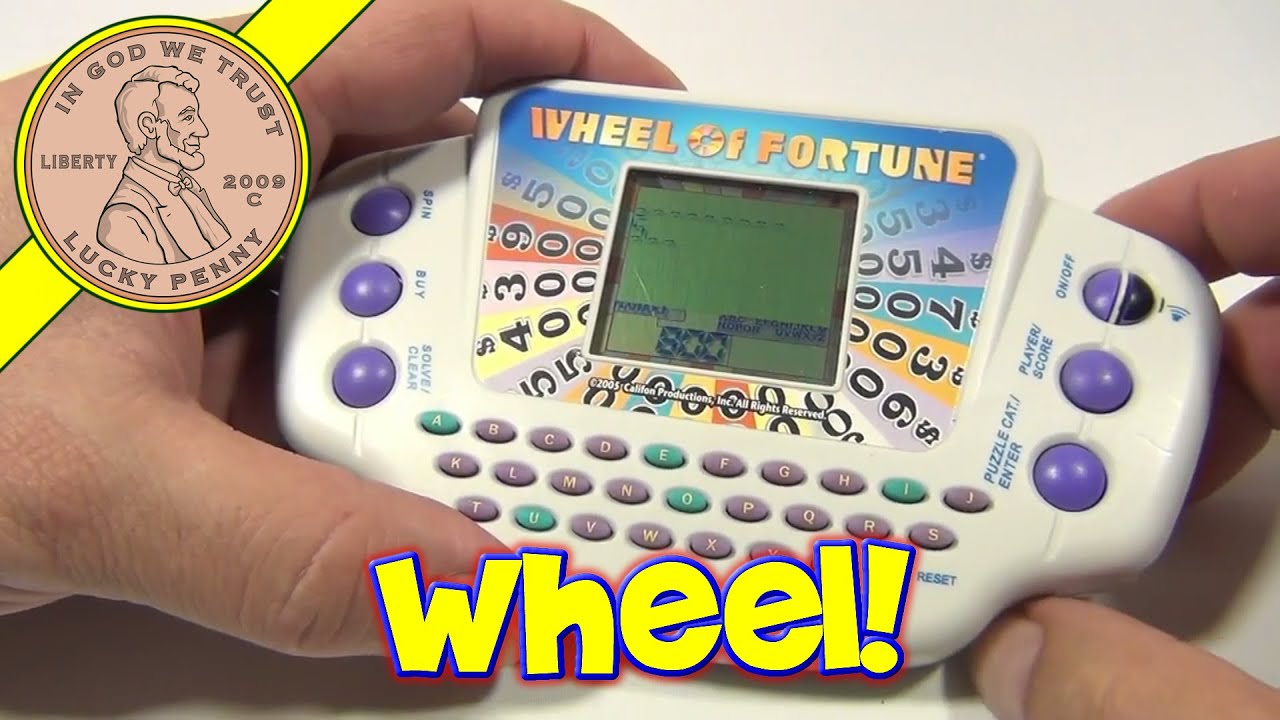 wheel of fortune handheld game