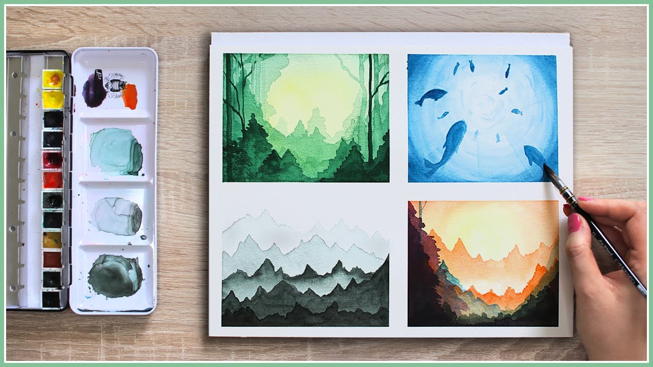 Make Your Watercolor Painting Look MAGICAL With These Easy Watercolor  Techniques & Ideas! 