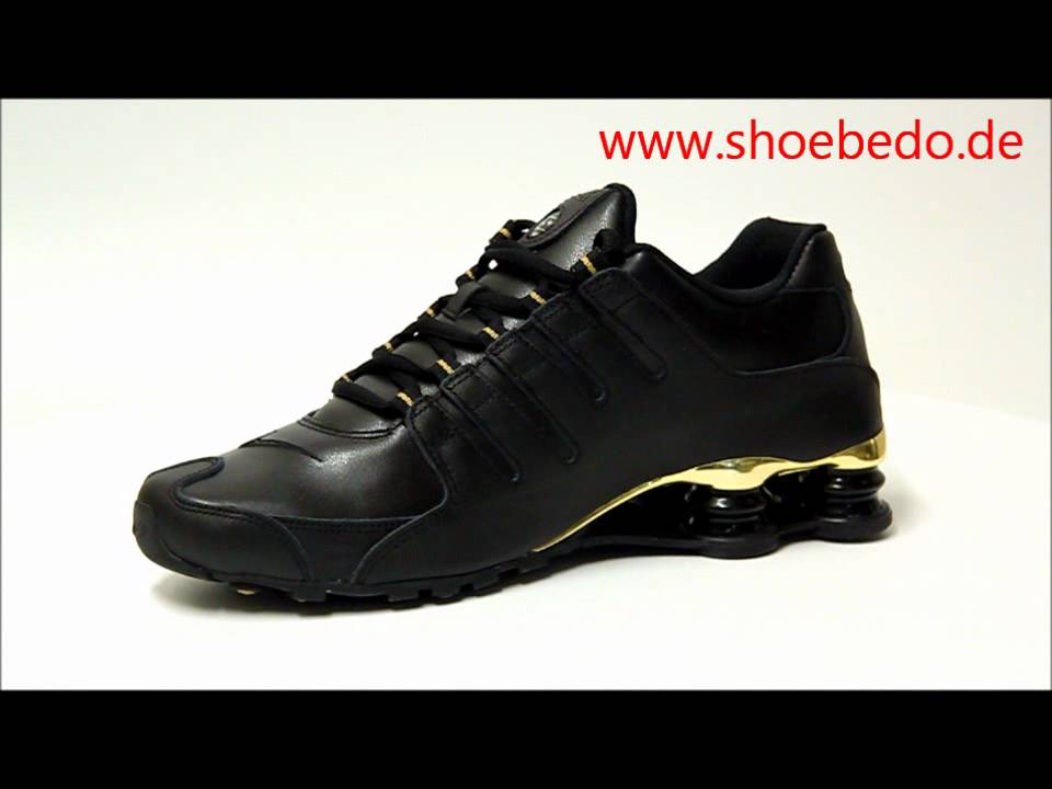nike shox metallic gold