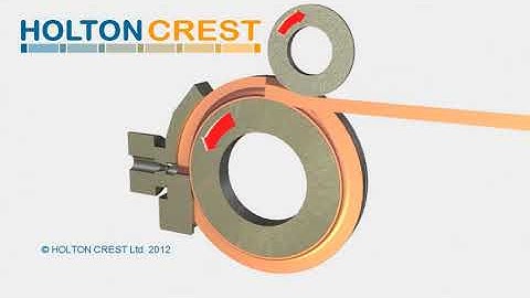 Continuous Rotary Extrusion process animation