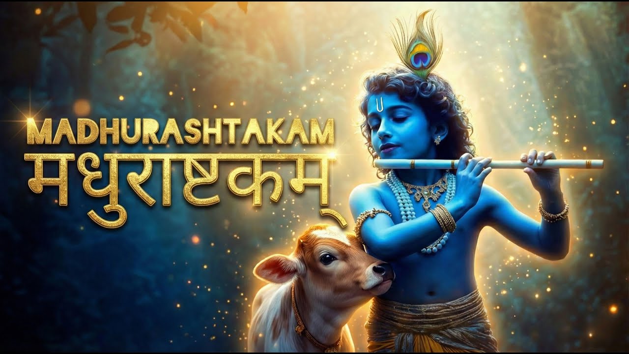 Madhurashtakam | Adharam Madhuram | Most Beautiful Krishna Bhajan (With ...